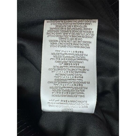 EUC BCBGeneration Women's Black Velvet V-Neck Long-Sleeve Mini Dress 10 - Picture 6 of 6